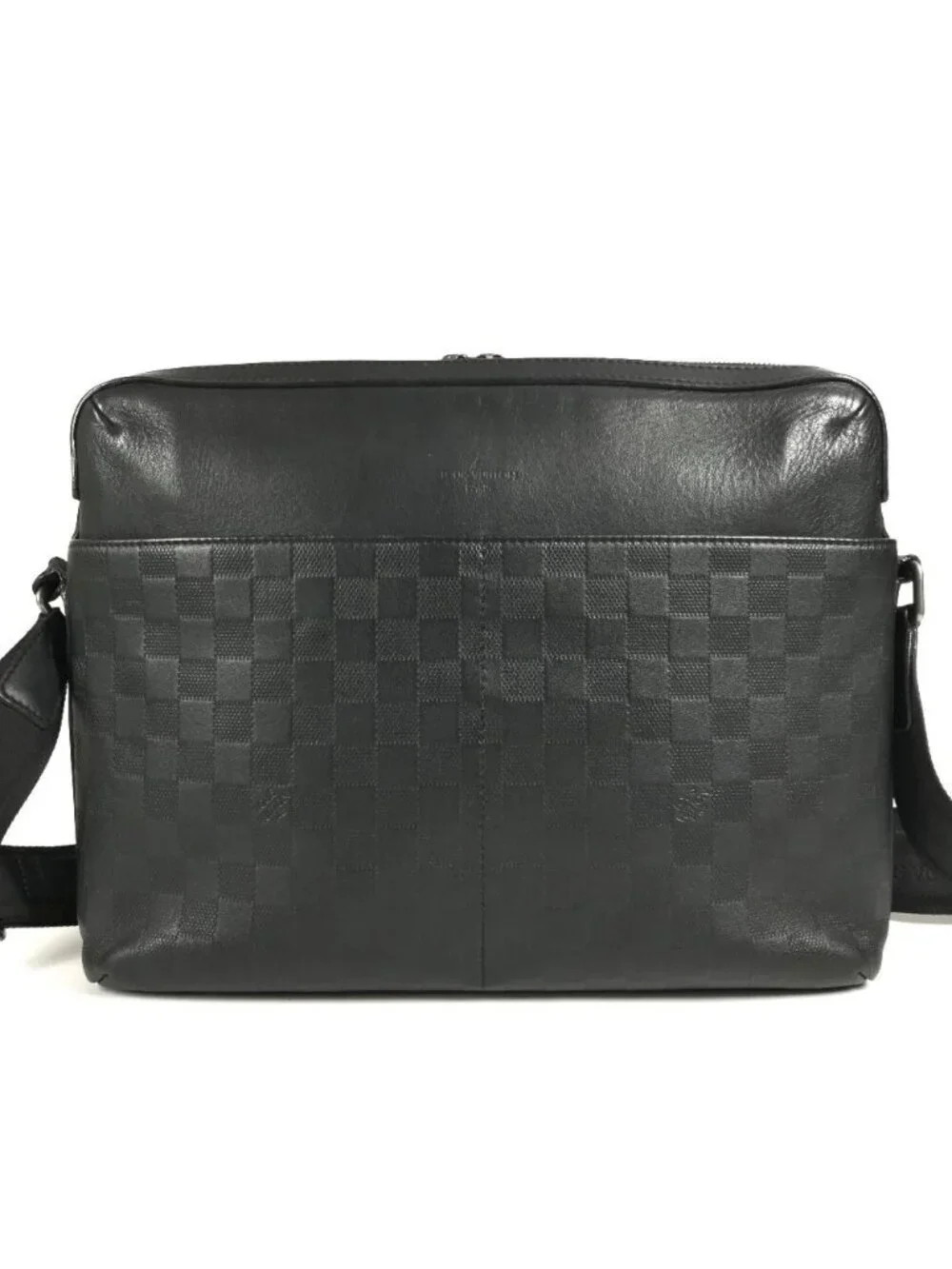Louis Vuitton Shoulder Bag Calypso MM Damier Infini Leather Onyx Black